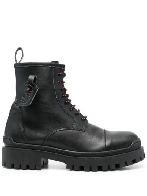 x Cara Delevingne biker boots by KARL LAGERFELD