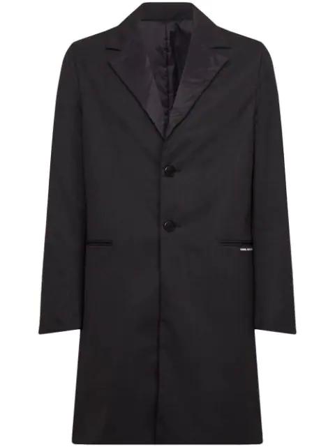 x Cara Delevingne reversible coat by KARL LAGERFELD