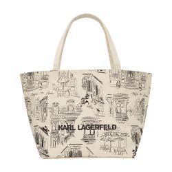 x Jorge Parra - All-over print tote bag by KARL LAGERFELD