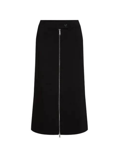 zip-fastening midi skirt by KARL LAGERFELD