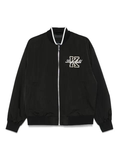 zip-up bomber jacket by KARL LAGERFELD