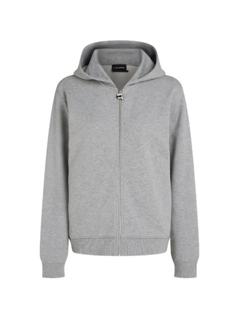 zip-up ikon hoodie by KARL LAGERFELD