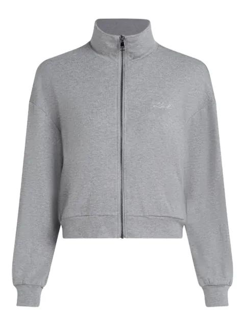 zip-up top by KARL LAGERFELD