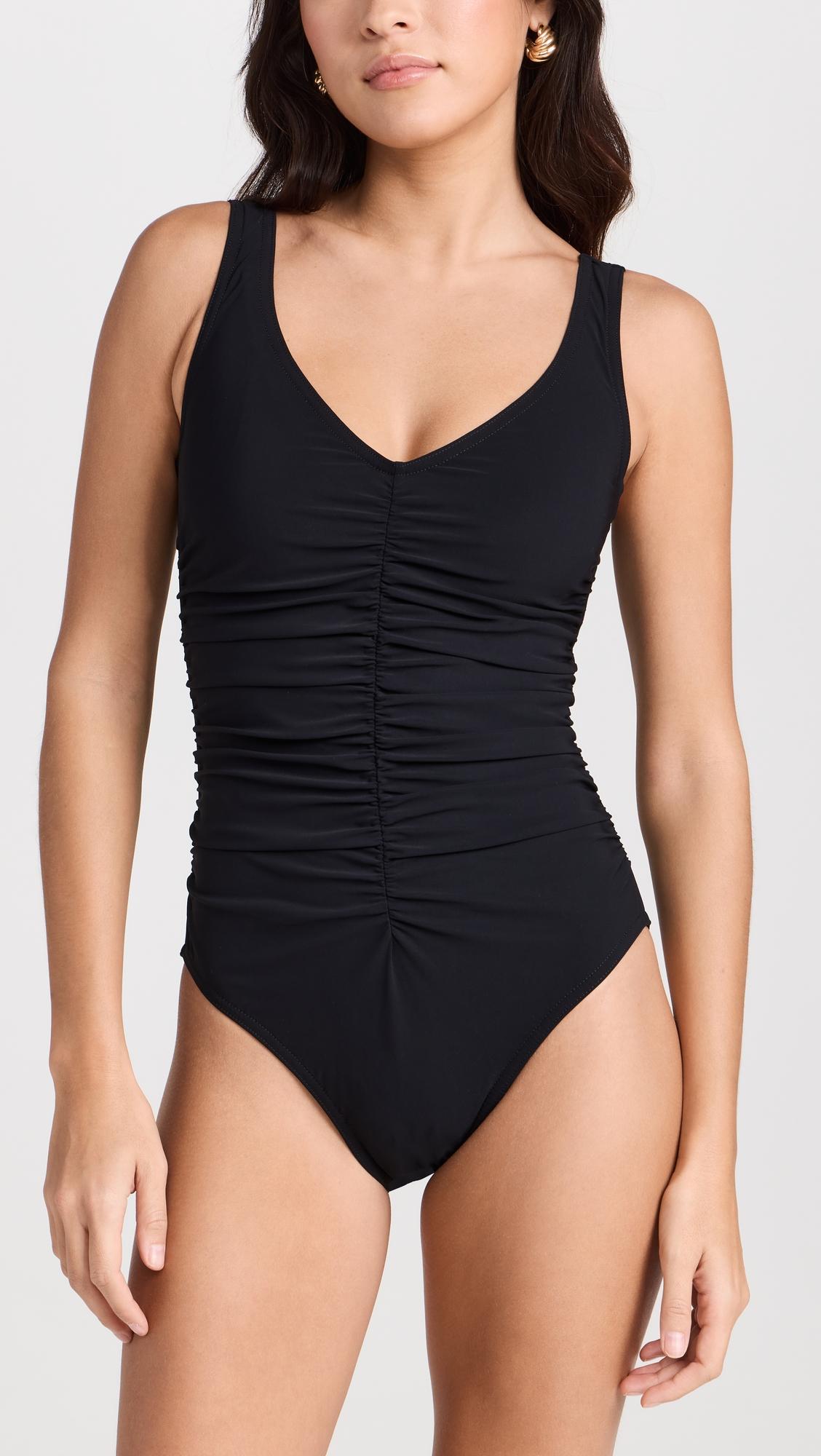 Basics V Neck Underwire One Piece by KARLA COLLETTO