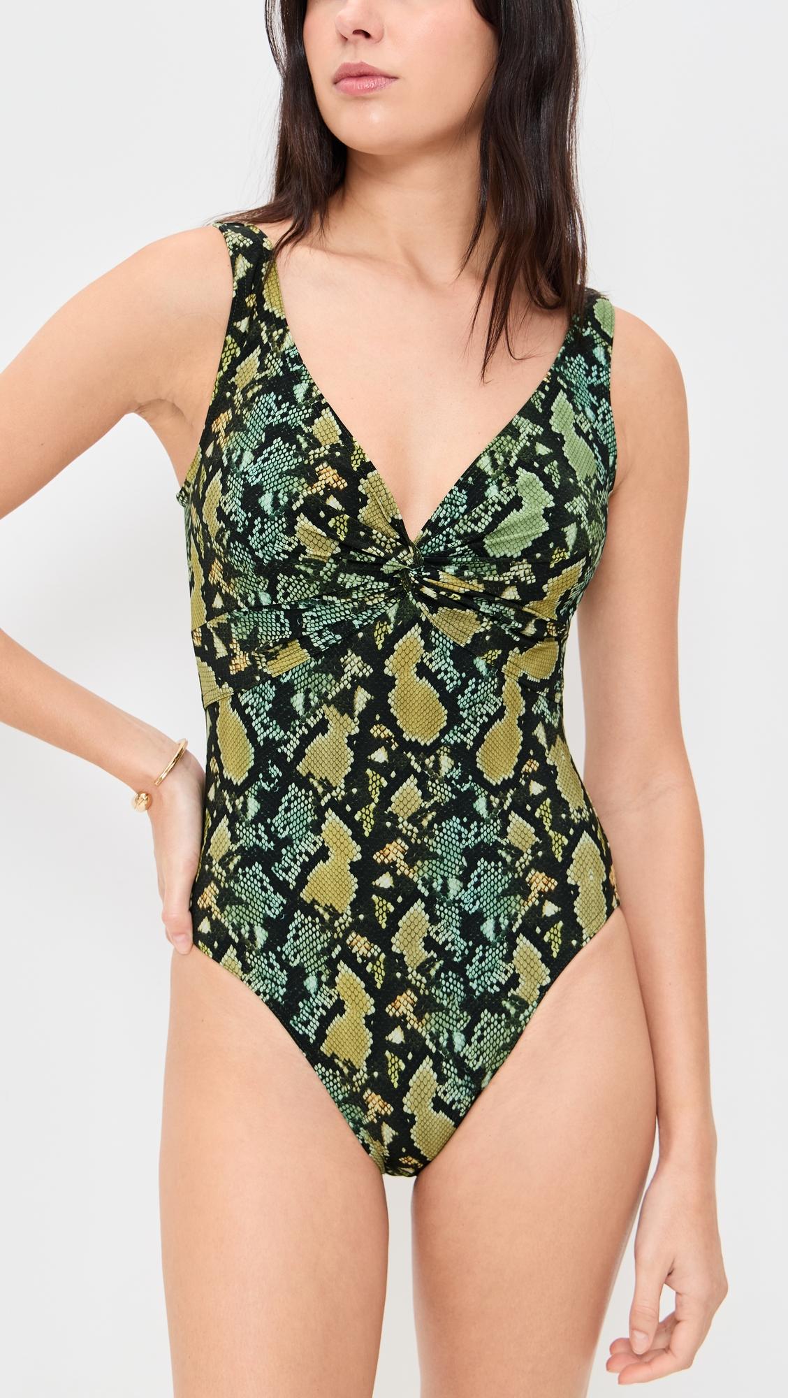 Fiona V Neck Silent Underwire Tank with High Back by KARLA COLLETTO