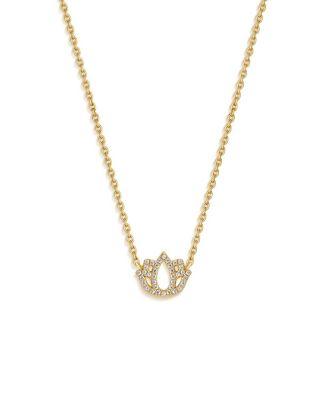Ethereal Blossom Lotus Pendant Harmony Necklace by KARMA&LUCK
