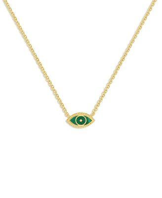 Future Visions Evil Eye Malachite Gold Necklace by KARMA&LUCK