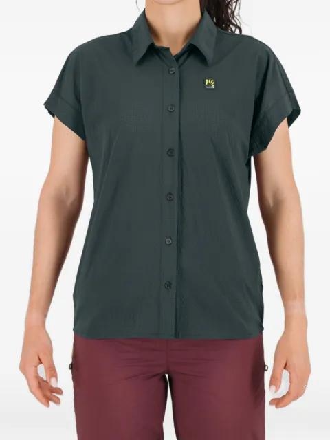 Salatis W buttoned short-sleeve top by KARPOS