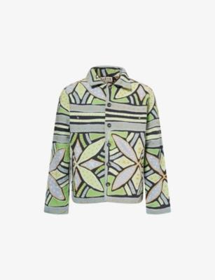 Godhadi Quilt Embroidered Cotton Jacket by KARTIK RESEARCH