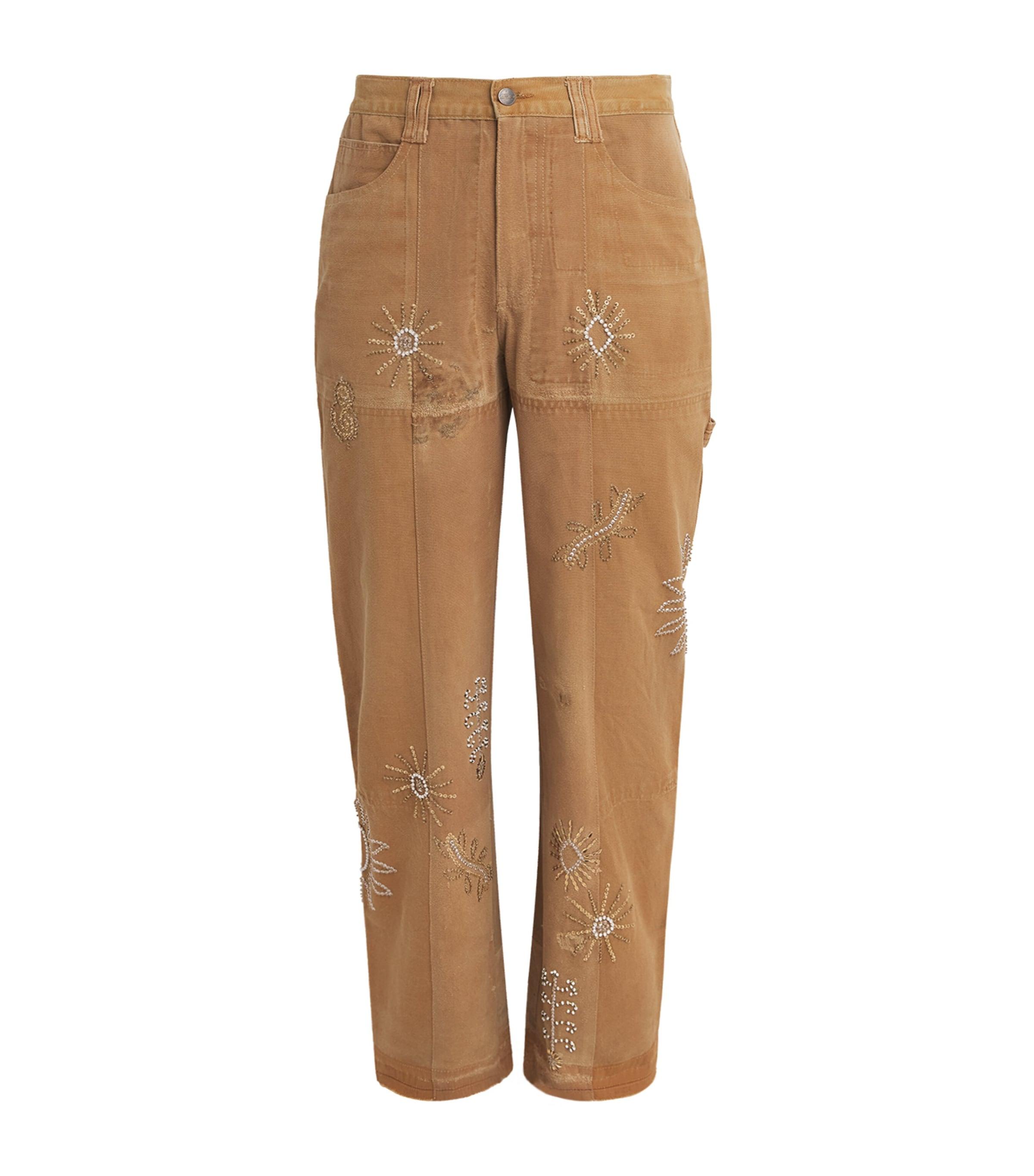 Kartik Research Embroidered Trousers by KARTIK RESEARCH