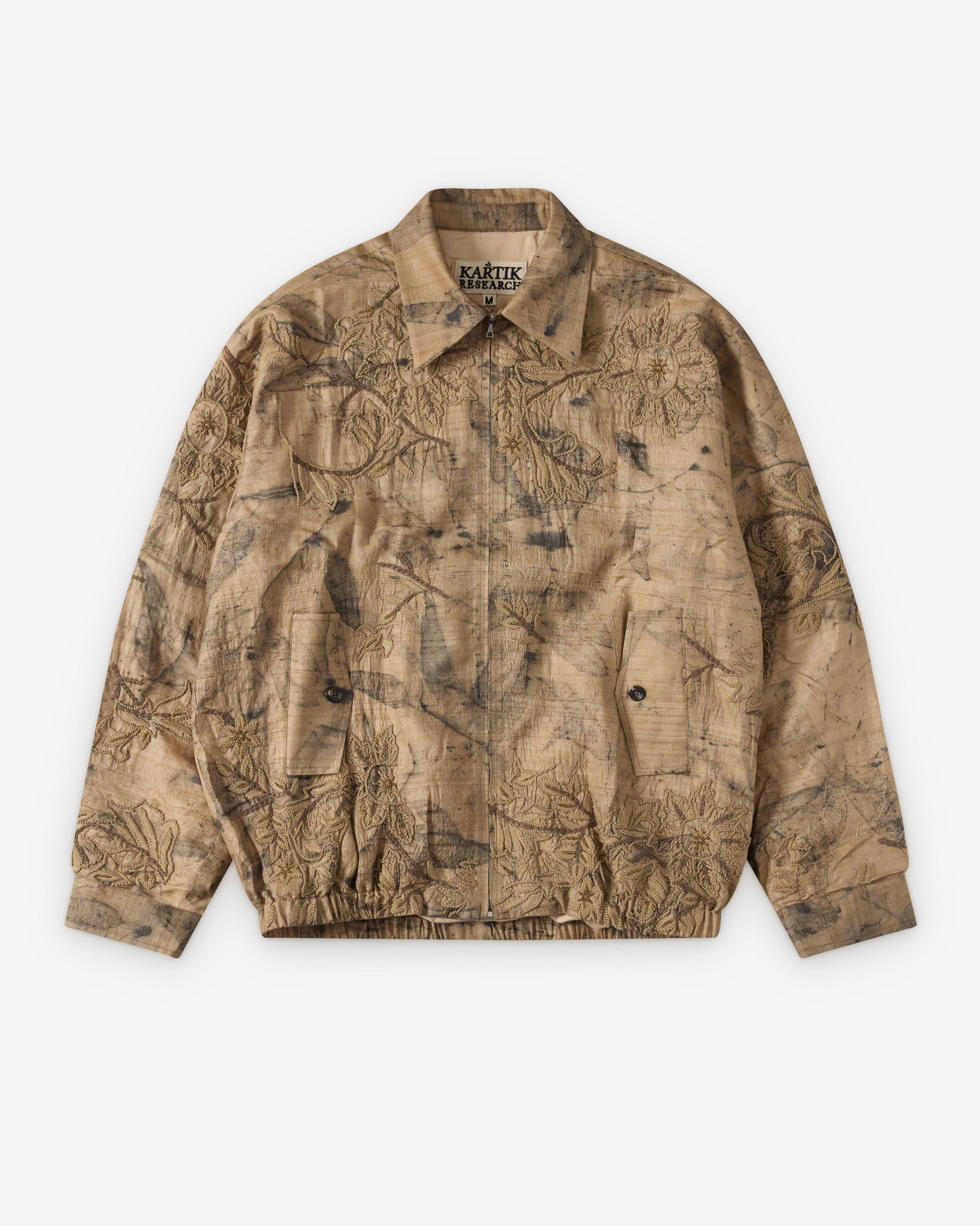 Kartik Research - Men's Silk Chore Coat - (Brown) by KARTIK RESEARCH