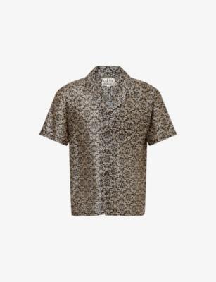 Printed Camp Silk Shirt by KARTIK RESEARCH