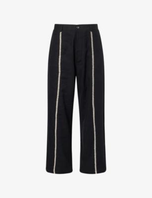 Rabari Sultan Embroidered Cotton Trousers by KARTIK RESEARCH