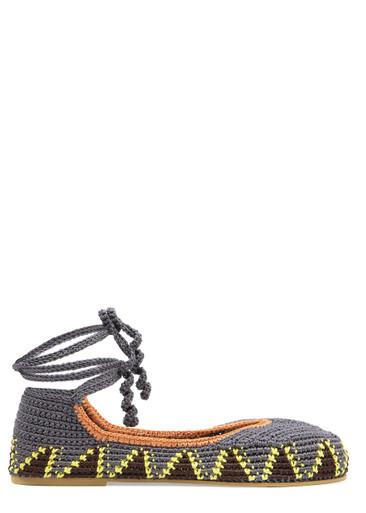 Crochet ballerina flats by KASHURA