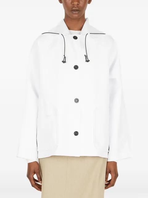 Sailor hoodied button raincoat by KASSL