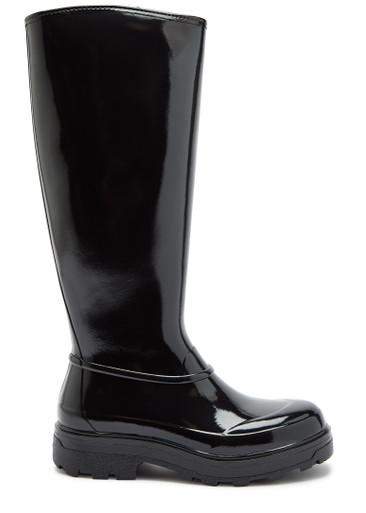 X Tretorn Tijntje glossed rubber wellington boots by KASSL