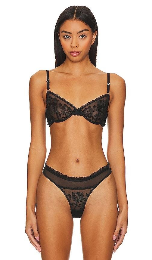 KAT THE LABEL Annabelle Bra in Black by KAT THE LABEL