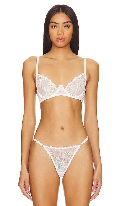 KAT THE LABEL Blair Bra in White by KAT THE LABEL