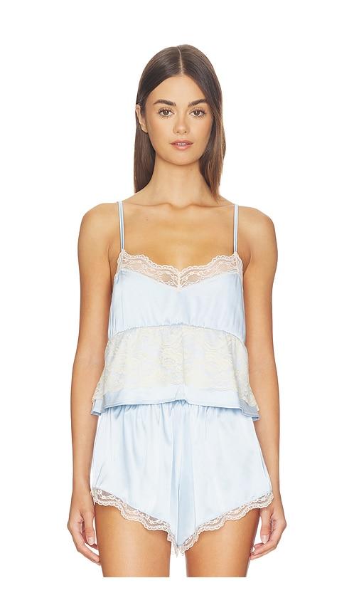 KAT THE LABEL Frida Camisole Top in Baby Blue by KAT THE LABEL