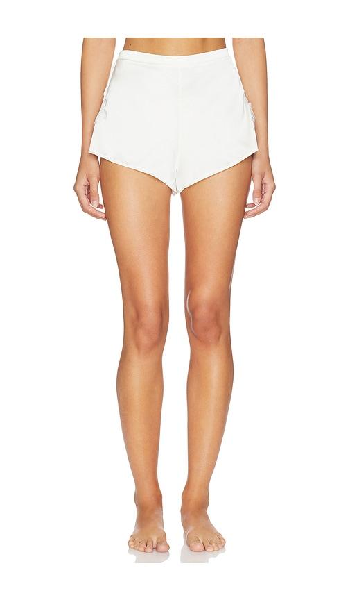 KAT THE LABEL Jean Short in Ivory by KAT THE LABEL