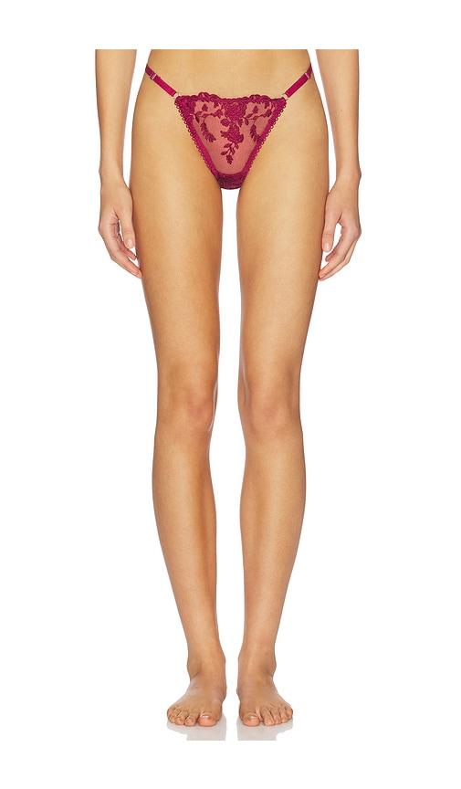 KAT THE LABEL Nicolette Thong in Red by KAT THE LABEL