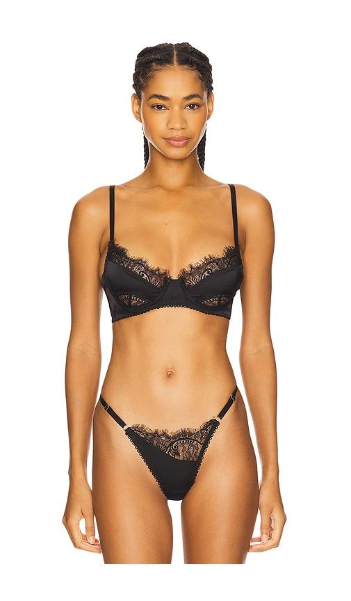KAT THE LABEL Rae Underwire in Black by KAT THE LABEL