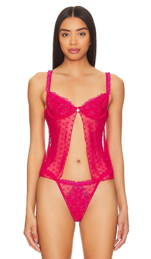 KAT THE LABEL Romeo Camisole Bra in Pink by KAT THE LABEL