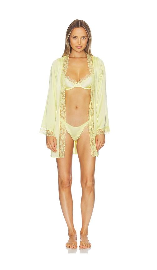 KAT THE LABEL Sidney Robe in Lemon by KAT THE LABEL