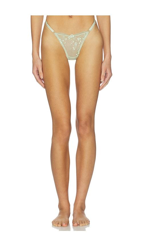 KAT THE LABEL Sofia Thong in Mint by KAT THE LABEL