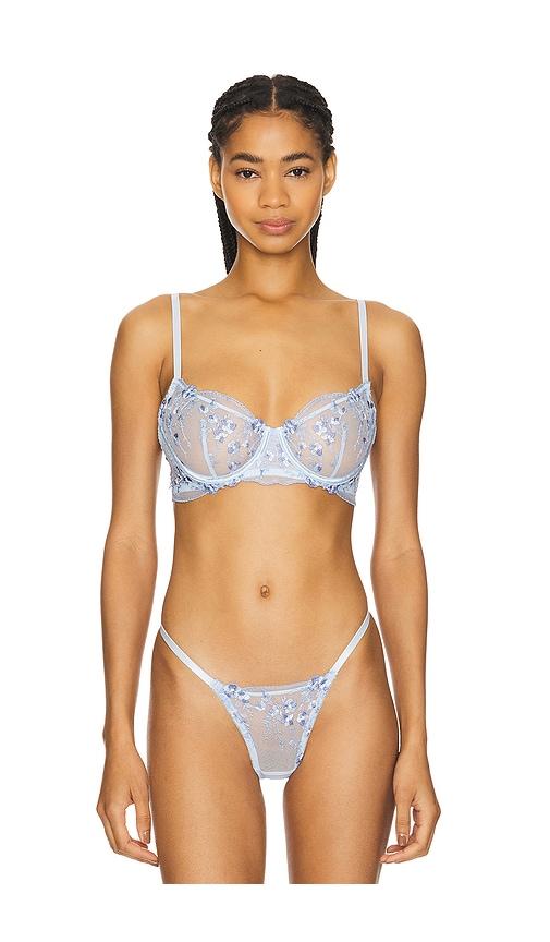 KAT THE LABEL Sofia Underwire Bra in Baby Blue by KAT THE LABEL
