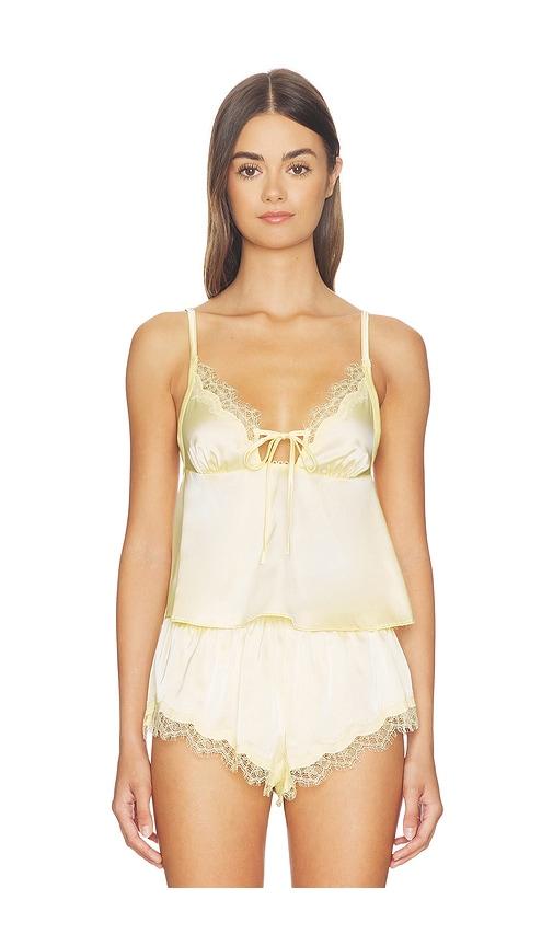 KAT THE LABEL Sorrento Camisole Top in Lemon by KAT THE LABEL