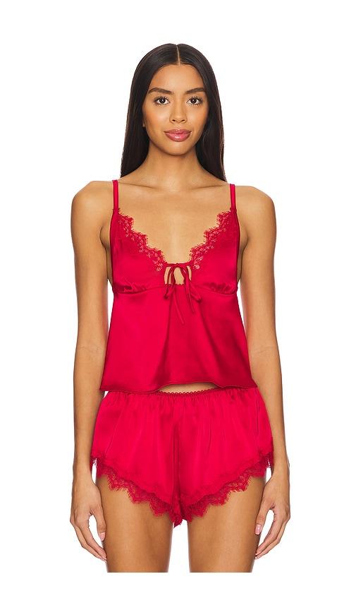 KAT THE LABEL Sorrento Camisole in Red by KAT THE LABEL
