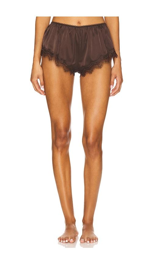 KAT THE LABEL Sorrento Short in Chocolate by KAT THE LABEL