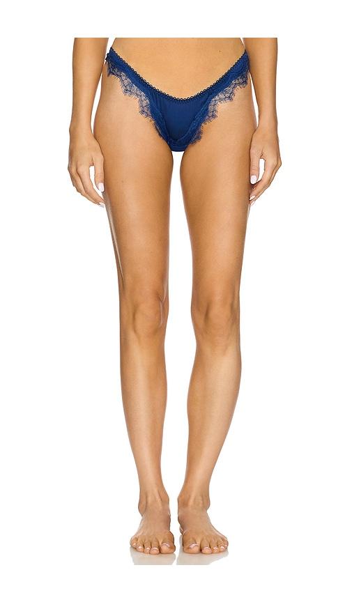 KAT THE LABEL Sorrento Thong in Blue by KAT THE LABEL