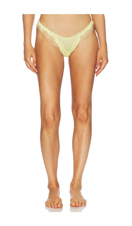 KAT THE LABEL Sorrento Thong in Lemon by KAT THE LABEL