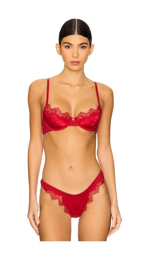 KAT THE LABEL Sorrento Underwire Bra in Red by KAT THE LABEL