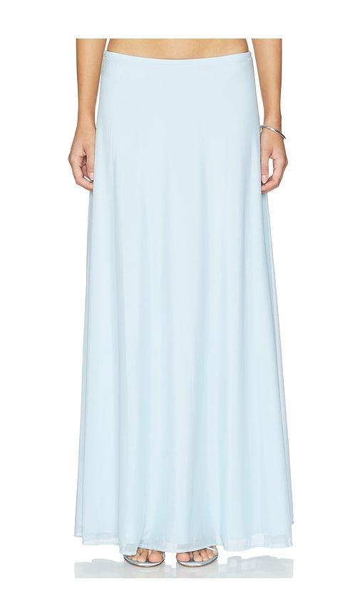 Kate Barton Jersey Circle Skirt in Baby Blue by KATE BARTON
