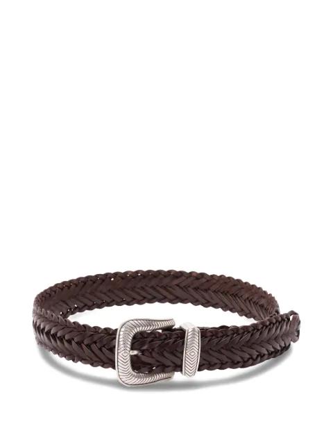 braided leather belt by KATE CATE