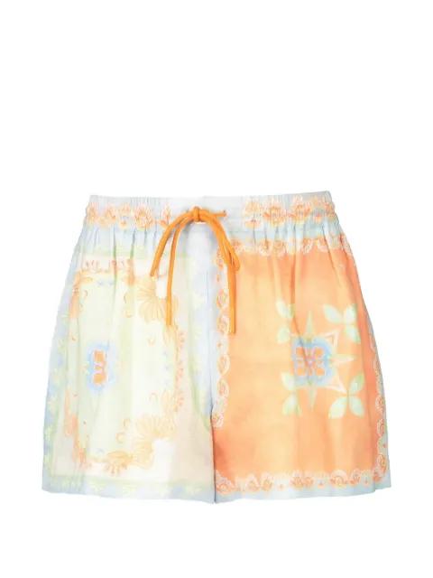 Matthiola Flow floral print drawstring shorts by KATE FORD