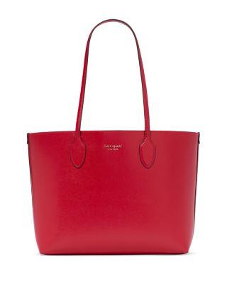 Bleecker Pixelated Hearts Pop Print Crossgrain Leather Large Tote by KATE SPADE NEW YORK