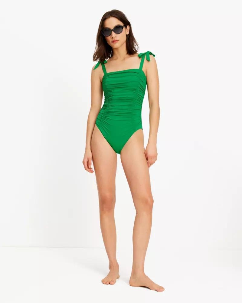 Bow Shoulder Tie One-piece by KATE SPADE NEW YORK