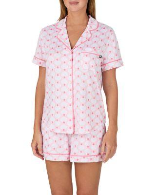 Brushed Jersey Short Sleeve Boxer Pajama Set by KATE SPADE NEW YORK