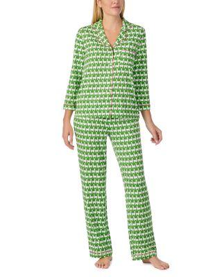 Brushed Jersey Three Quarter Sleeve Pajama Set by KATE SPADE NEW YORK
