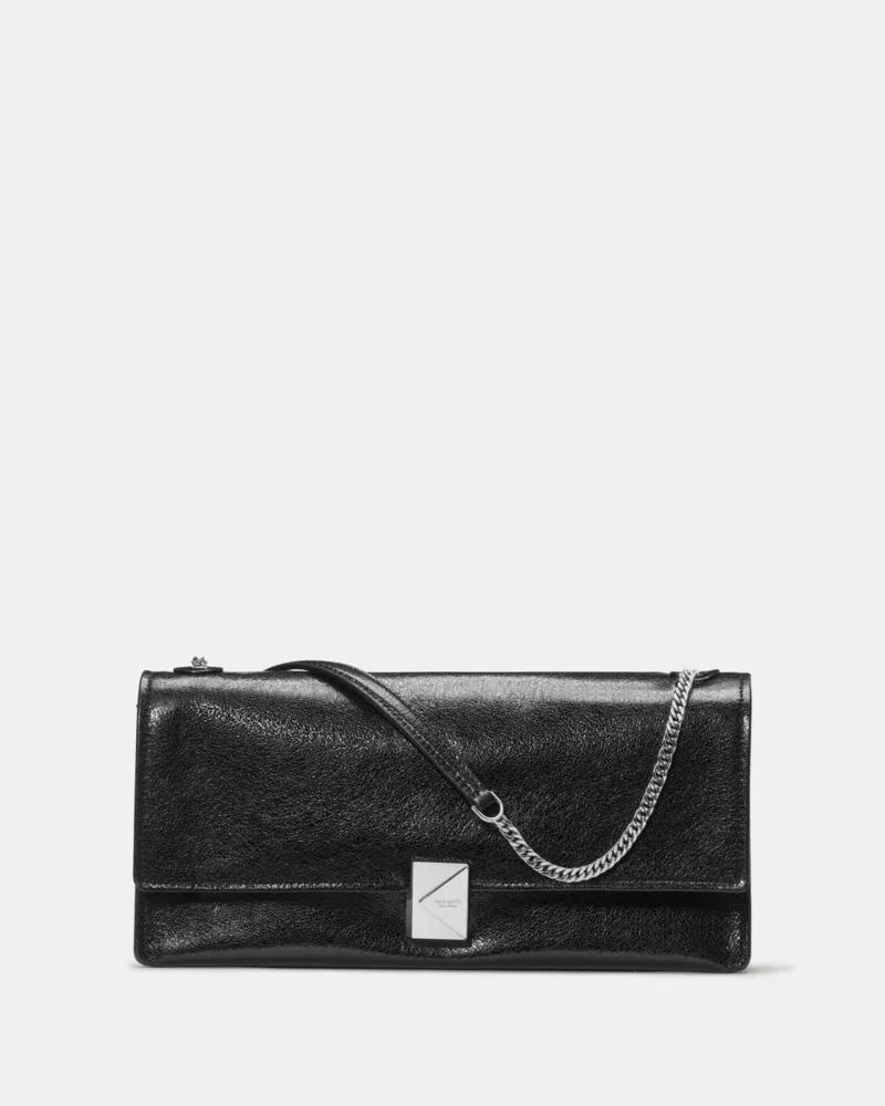 Deco Glazed Leather Soft Shoulder Bag by KATE SPADE NEW YORK