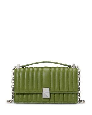 Deco Quilted Leather Mini Flap Chain Crossbody by KATE SPADE NEW YORK