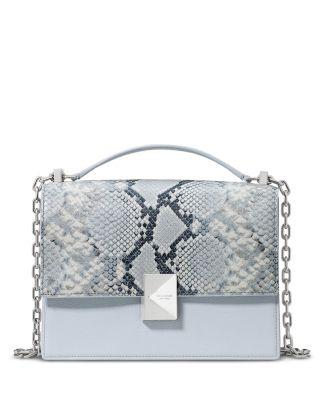 Deco Snake Embossed Leather Shoulder Bag by KATE SPADE NEW YORK