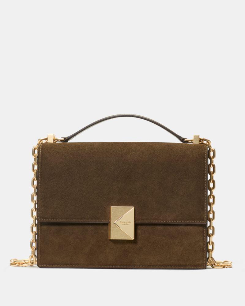 Deco Suede Chain Shoulder Bag by KATE SPADE NEW YORK