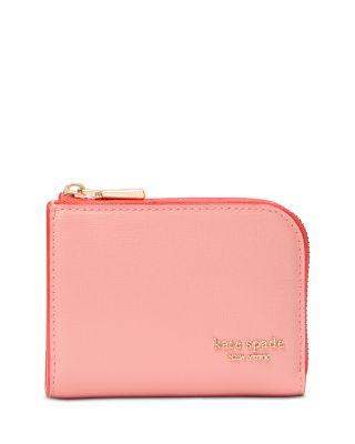 Devin Saffiano Leather Zip Card Case by KATE SPADE NEW YORK