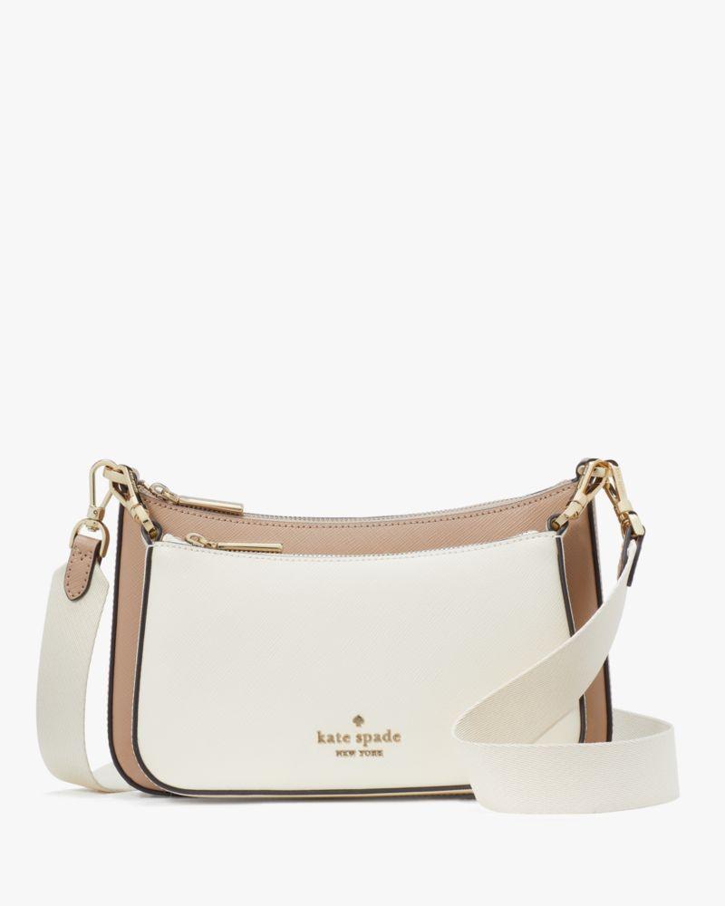 Duet Colorblock Saffiano Leather Small Crossbody by undefined