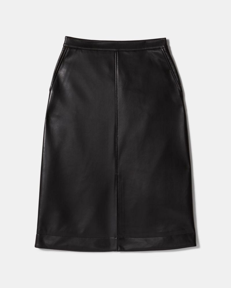 Faux Nappa Midi Skirt by KATE SPADE NEW YORK